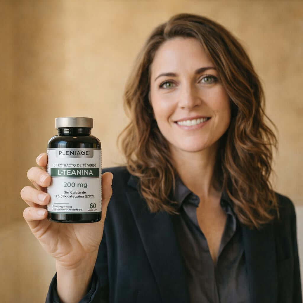 pleniage l-teanina de extracto de te verde sin EGCG sin galato de epilogatequina sin cafeina 200 mg 60 caps modelo 2