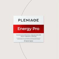 Pleniage energy pro complemento alimenticio suplemento, energia celular con magnesio citrato, niacina, acido riboflavina, vitaminas B6 y C para el cansancio y la fatiga.