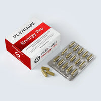 Pleniage energy pro complemento alimenticio suplemento, energia celular con magnesio citrato, niacina, acido riboflavina, vitaminas B6 y C para el cansancio y la fatiga.