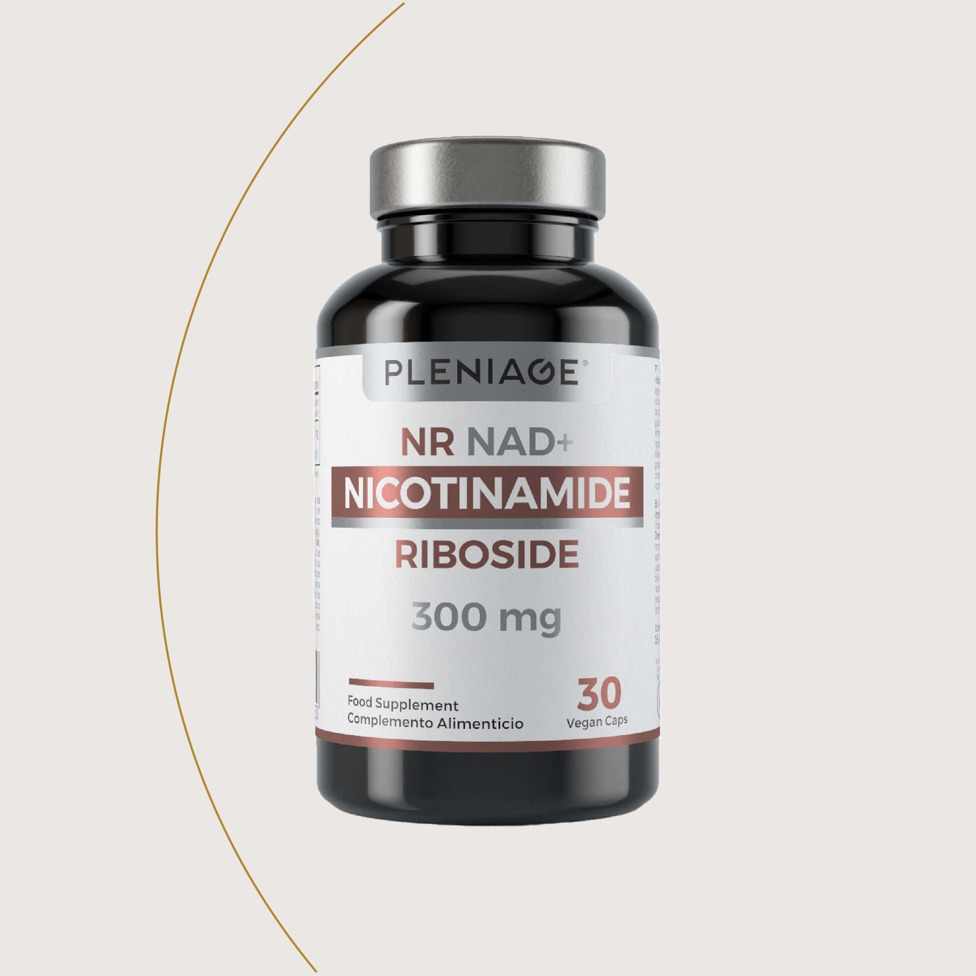 pleniage nr nad plus nicotinamida ribosido 300 mg 30 capsulas bote frontal con hilo