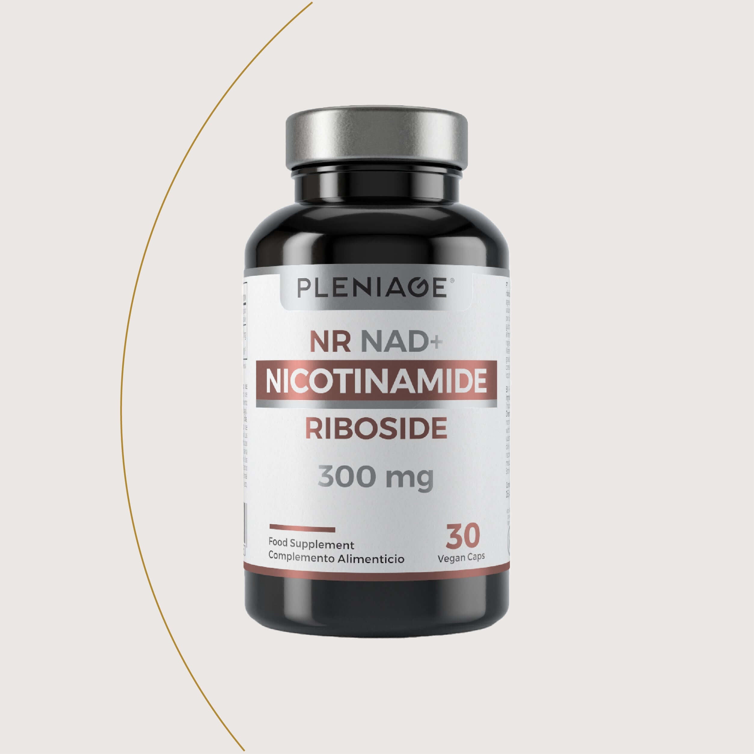 pleniage nr nad plus nicotinamida ribosido 300 mg 30 capsulas bote frontal con hilo